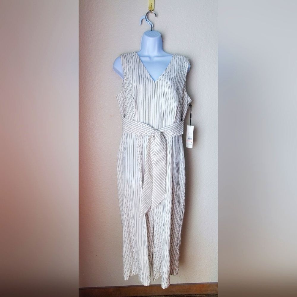 Calvin Klein | Striped Jumpsuit | Size 10